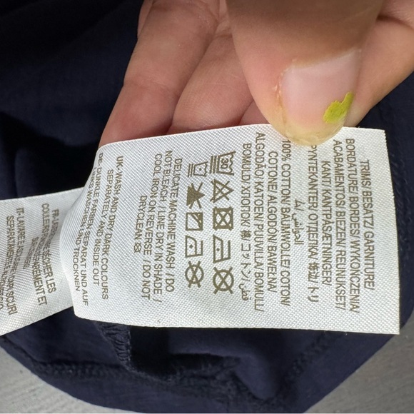 Boden Blue Women’s Crochet Trim Jersey Sumner Dress - Picture 9 of 9